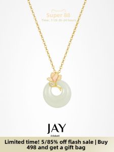 Jay | Natural Nephrite Jade Necklace Pendant