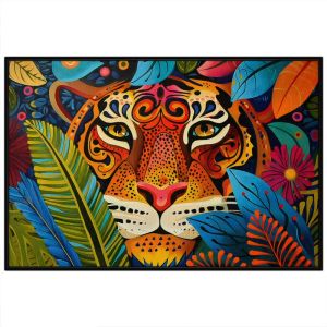 Tranh treo tường tranh dán tường Canvas con hổ tranh decor phong cách hiện đại màu acrylic. CGI-315