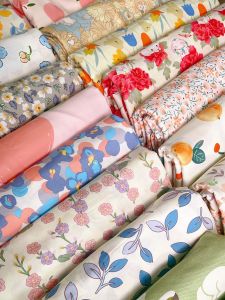 ผ้าฝ้ายแท้ชิ้นเดียวผ้านวมบาง ลายทาง ดอกไม้สไตล์โมเดิร์นมินิมอลลิสต์ผ้าปูที่นอนผ้าคลุมเตียงทนทานความอบอุ่นการเก็บรักษา