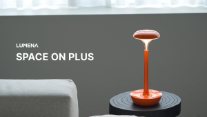 [LUMENA] SPACE ON PLUS Rechargeable Table Lamp | Aesthetic Bedside Night Light | Portable Desk Light & Home Decor