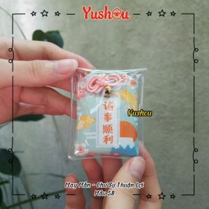 Móc khóa Yushou May Mắn - Mẫu 58 - Chư Sự Thuận Lợi (Kiểu Omamori) Có sẵn