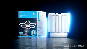 E27 LED Varity Snowflake Light with Bluetooth speaker Deformable Light with Changing Colors Home Living Room Garage Light