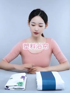 Waterproof Shower curtain sliding shower screen panel bathroom shower curtain shower screen panel shower curtain rod set shower curtain suit waterproof and mildew-proof shower curtain 浴帘