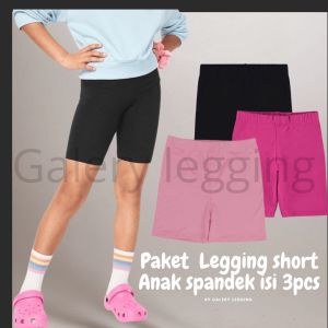Paket Legging Pendek Anak perempuan bahan spandek - promo celana legging pendek anak-Promo produk baru