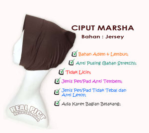 Ciput Pet Marsha Dalaman Daleman Kerudung Ciput Marsya Anti Letoy Inner Hijab Anti Tembem