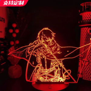 Đèn Ngủ Gurren Lagann Blind Box Quà Tặng Sinh Nhật Mô Hình Đồ Chơi Bàn Làm Việc Attack on Titan Eren Yeager Mikasa Ackerman