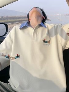 Áo Thun Polo Nam Tay Ngắn Phong Cách Mỹ Mùa Hè Dáng Rộng Thoải Mái Thường Ngày Thể Thao Cổ Polo Tay Lửng Thời Trang