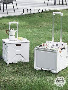 JOJOS L. PD. Outdoor Four-Wheel Suitcase Hand Truck Portable Shopping Cart Relay Storage Organizer Household Portable Cart