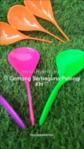 Centong Pelangi Plastik KH/ Centong Nasi/Centok Sendok/Centong Sourvenir/Centong Dapur (COD)