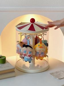 BOZHI | Transparent Rotatable Collectible Figure Display Shelf