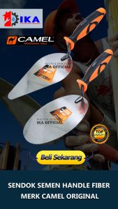 Camel Sendok Semen Kilap Heavy Duty 7 Inch & Sekop Adukan Pasir Acian