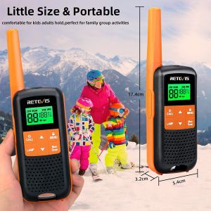 Retevis RT649 Walkie Talkies IP65 Waterproof License-Free1200mAh AA Rechargeable 16 Channels 121CTCSS/DCSVOX Torch Dual watch Walkie Talkies for Outdoor Hiking Camping (Orange)