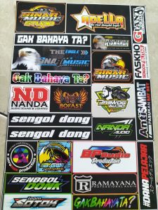 Stiker Sound | Stiker 1 Lembar | Stiker Pack Ukuran 21cmx31cm