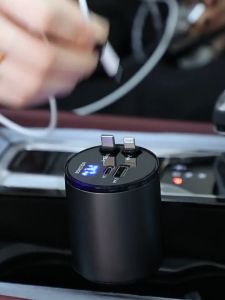 Pengisi Daya Mobil 4-in-1 & Kabel Pengisian Daya Ultra Cepat