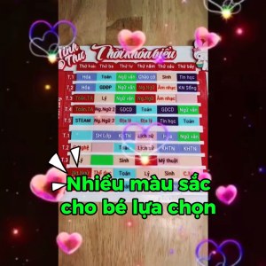 THỜI KHÓA BIỂU IN 3D DỄ LẮP GHÉP DÙNG ĐƯỢC CẢ CẤP HỌC