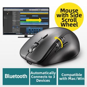 Sanwa Supply | Rechargeable Silent Bluetooth Mouse Dual Roller