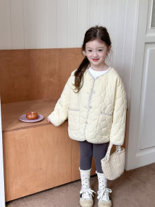 Warm Cotton Jacket Childrens Casual Style Baby Clothes Fashionable Autumn Winter New Arrival Coat for Kids without Hood