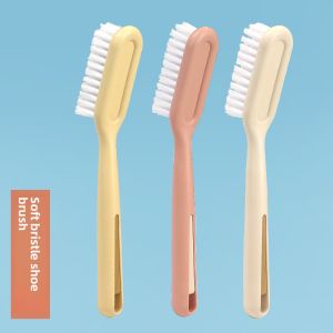 Multi-Functional Soft Bristle Shoe Brush Long Handle Clothes Cleaning Brush Non-Damaging for Home Use And Shoe Cleaning