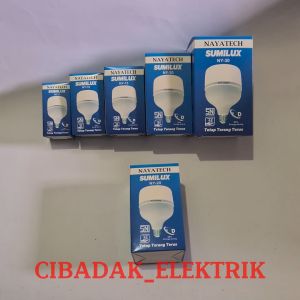 (PROMO!!) LAMPU LED GARANSI 1 TAHUN NAYATECH 5 10 15 20 30 40 50 60 WATT / BODY JUMBO