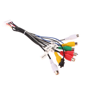 EELHOE | [NC]20 Pin Plug Radio Cable For ZHANGXUN Android  Output AUX Wire Car Stereo Harness Wiring Connector With Fan Header[NC]
