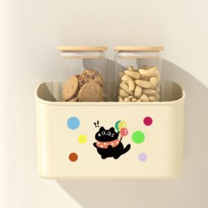 Multi-Functional Wall-Mounted Magnetic Kitchen Storage Box No-Punching Fridge Side Rack for Utensils And Miscellaneous Items