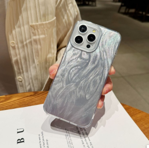 Luxury Case For OPPO A5s A18 A17 A17K A60 A12 A16 A3S A57 A38 A58 A78 4G 5G A98 A77 A74 A55 5G A16K A5 A7 A9 A53 A15 A38 A35 4G 5G Realme Note 50 Realme C11/C12/C15/C20/C35/C53/C55/C67 INS Style Glitter Feather Yarn Laser case