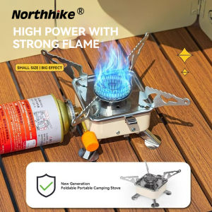 Northhike Camping Stove Portable Butane Portable Folding Mini Gas Stove for Home Outdoor Camping Hiking