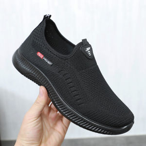 Giày Thường Ngày Thoáng Khí Chống Mùi Cho Nam Giày Thể Thao Đế Mềm Thoáng Khí Một Bước Giày Bố Cho Bố Trung Niên Và Người Cao Tuổi