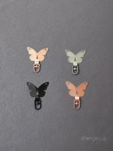 Ultra-Thin Stainless Steel Metal Butterfly Pad Clip Card Holder Cross-Body Lanyard Chain Shell Chain Womens Style