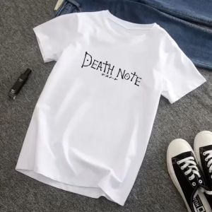 Baju kaos pria lengan pendek atasan pria baju kaos laki laki dewasa polos atasan pria oblong Death Note