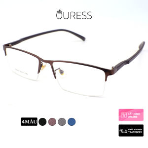 Gọng kính hợp kim cước thời trang nam nữ siêu nhẹ siêu bền Ouress 58008