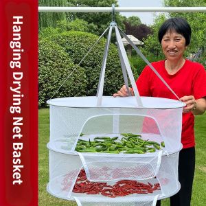 Dried Fish Anti-fly Nets Drying Baskets on Home Balconies Hanging Food Drying Basket Rack Dry Goods Net for Drying Things Vegetable Drying Tools