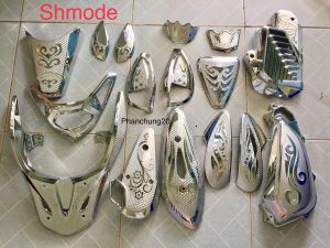 COMBO ỐP PHỤ KIỆN TRANG TRÍ DÙNG CHO ĐỜI XE SHMODE 2020 2021 2022 2023 2024 CROM ( 6 MÓN : CHE PÔ NHỎ BẦU E KÉT NƯỚC CHỤP ĐUÔI SAU GÁC CHÂN LỚN GÁC CHÂN NHỎ)