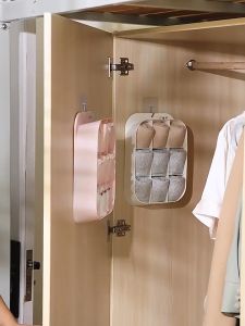 <<SG Local stock>>Wall mounted Panties Socks storage box save space free drill wardrobe compartmental storage