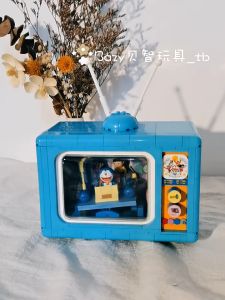 ⚠️现货⚠️ReadyStocks Lighting Music Doraemon Tv blocks toys 贝乐迪 21082 小叮当 哆啦A梦 灯光 音乐 电视机 mini 颗粒 拼搭 组装 积木 儿童 玩具 摆件