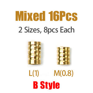 Topranc Fishing Sinkers Set Brass Sinker Weights Jig Threaded Through Center Fishing Sinker Fishing Weight Accessories