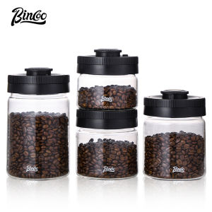 BINCOO Vacuum Coffee Bean Canister Food Storage Air Extraction Sealed Jar Container 400/800/1200ML Heat-resistant & Leak-free