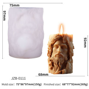 Jesus Statue Silicone Candle Mold Goddess Virgin Mary Sculpture Aromatherapy Soap Ornament Craft Gypsum Resin Mold Home Decor