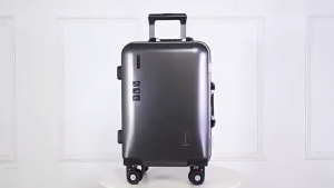 SKYLINE Travel suitcase aluminum frame USB charging double buckle lock 20-24inch universal wheels