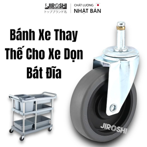 Bánh xe của xe dọn bát đĩa nhà hàng khách sạn Jiroshi Nhật Bản