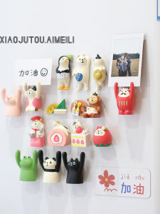 Creative Cute Cat Fridge Magnet Photo Display Board Magnetic Decoration Fun Resin Material Cartoon Animation Pattern