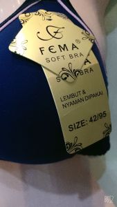 Bra Fema Super Soft | Bh Fema Busa Pudding Awet | Bra Lembut Kait 3 | Bra cup B |