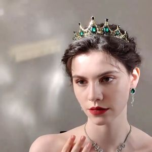 Princess Crown Silver - Mahkota Bridal Elegan Cantik - Wedding Crown Tiara