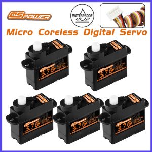 2/5/10PCS DSPOWER 3.7g Mini Digital Servo Plastic Gear Micro Coreless Motor JST Plug for RC Car Airplane Boat Fixwing Helicopter