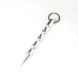 Móc Khóa Sinh Tồn Hình Sói Độc Đáo Mới | Polished Point Kubotan Keychain Scuba Dive Aluminum Alloy Tank Rattle Signal Device Stick With Carabiner Diving Pointer Shaker Noise Maker