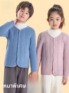 MiiOW | เสื้อแจ็คเก็ตผ้าฝ้ายเด็กชาย ชุดกันหนาวแบบสวมใส่ในฤดูหนาว ทรงหลวม สวมใส่สบาย เสื้อผ้าเด็กชาย แฟชั่นฤดูหนาว