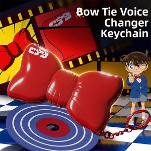 Conan Themed Sound Producing Keychain Toy Butterfly Knot Music Playing Or Recording Hanging Decoration Butterfly Knot