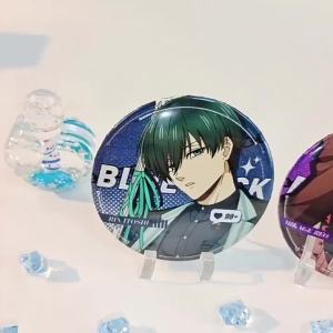 Bandai | Huy Hiệu Anime Blue Lock Double Flash Ghim Cài Thú Cưng Phụ Kiện Cosplay 75mm X 58mm Đồ Lưu Niệm Dành Cho Fan 284-287
