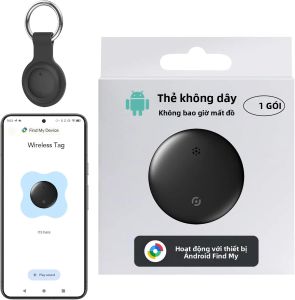 Mini Smart Tracker Android Tương Thích Tìm Định Vị Với Airtag Google Tìm Thiết Bị Của Tôi Thẻ Hàng Không Chống Mất IP67 Chống Thấm Nước
