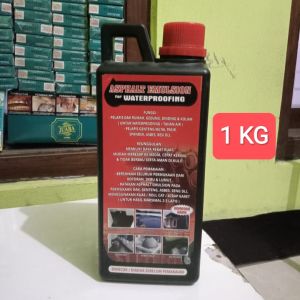 Aspal Cair Atasi Bocor Rembes Pada Bangunan isi 1 KG ORIGINAL Asphalt Emulsion Water Proof Atap Genteng Asbes Dak Balkon Teras Tembok Kolam Serupa No Drop Nodrop Aqua Proof Aquaproof